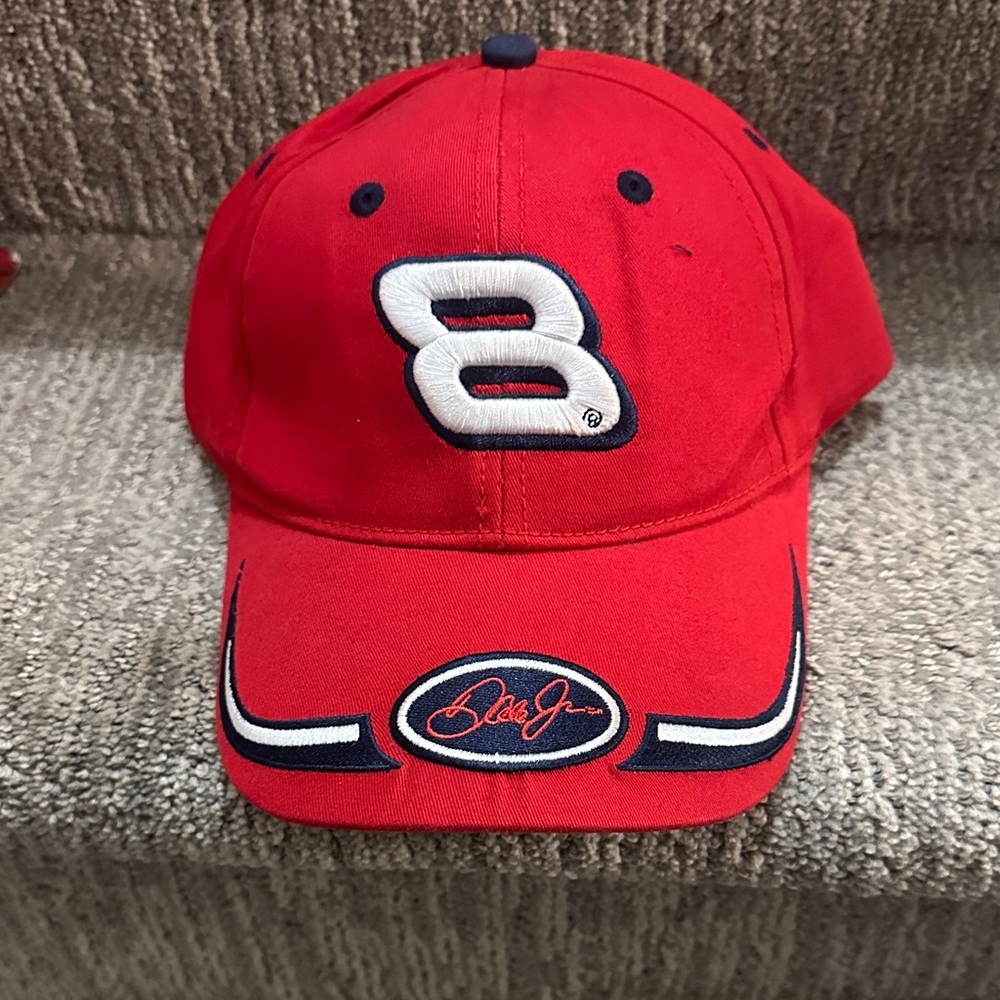Vintage NWT red 8 dale Jr winner circle baseball hat